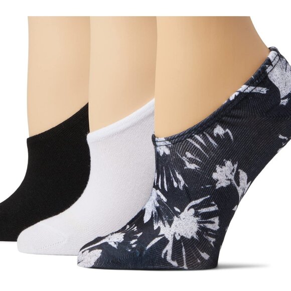 Converse 3-Pair Pack Made for Chucks - Tossed Flowers Black NWT - Picture 1 of 7